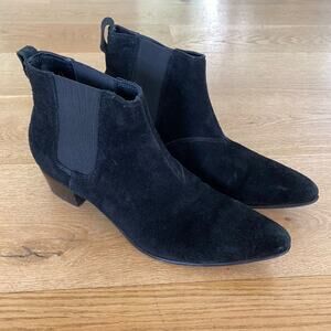 March NYC Suede Chelsea Boot in Black